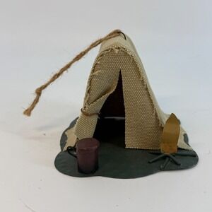 Tent Ornament - Camping‎ Forest Cabin Woods Christmas Fathers Day Gift Camp